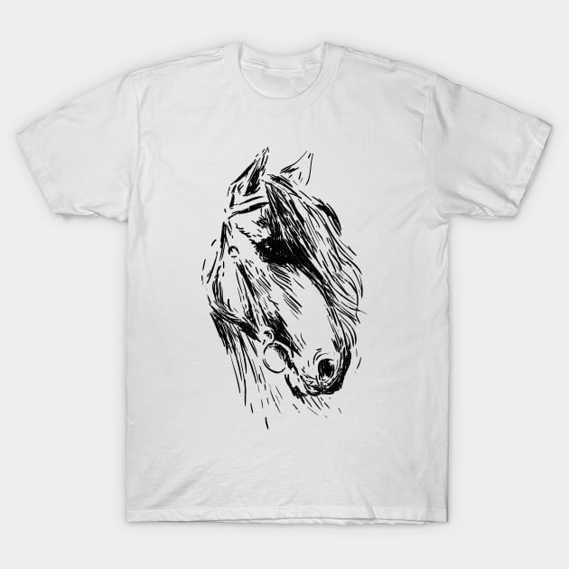 Love Horse Rider Riding Equestrian T-Shirt by Humbas Fun Shirts